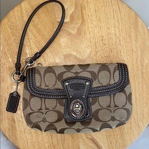 Classic Coach Wristlet